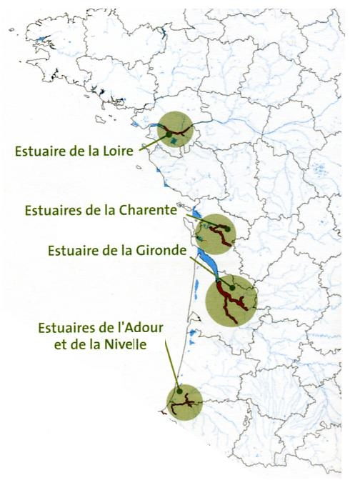 Carte rpartition anglique